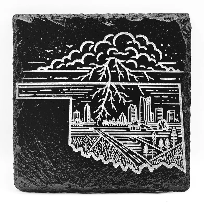 Engraved Tile - Custom ceramic engraving